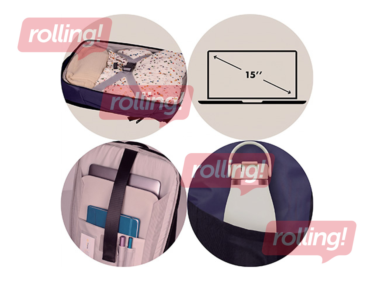 Seljakott Oxford Identity Executive, 18L, sinine