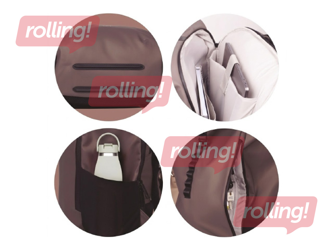 Seljakott Oxford Identity Off Road Rolltop, 24L, pruun