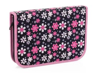 Pencil case with flaps Flowers