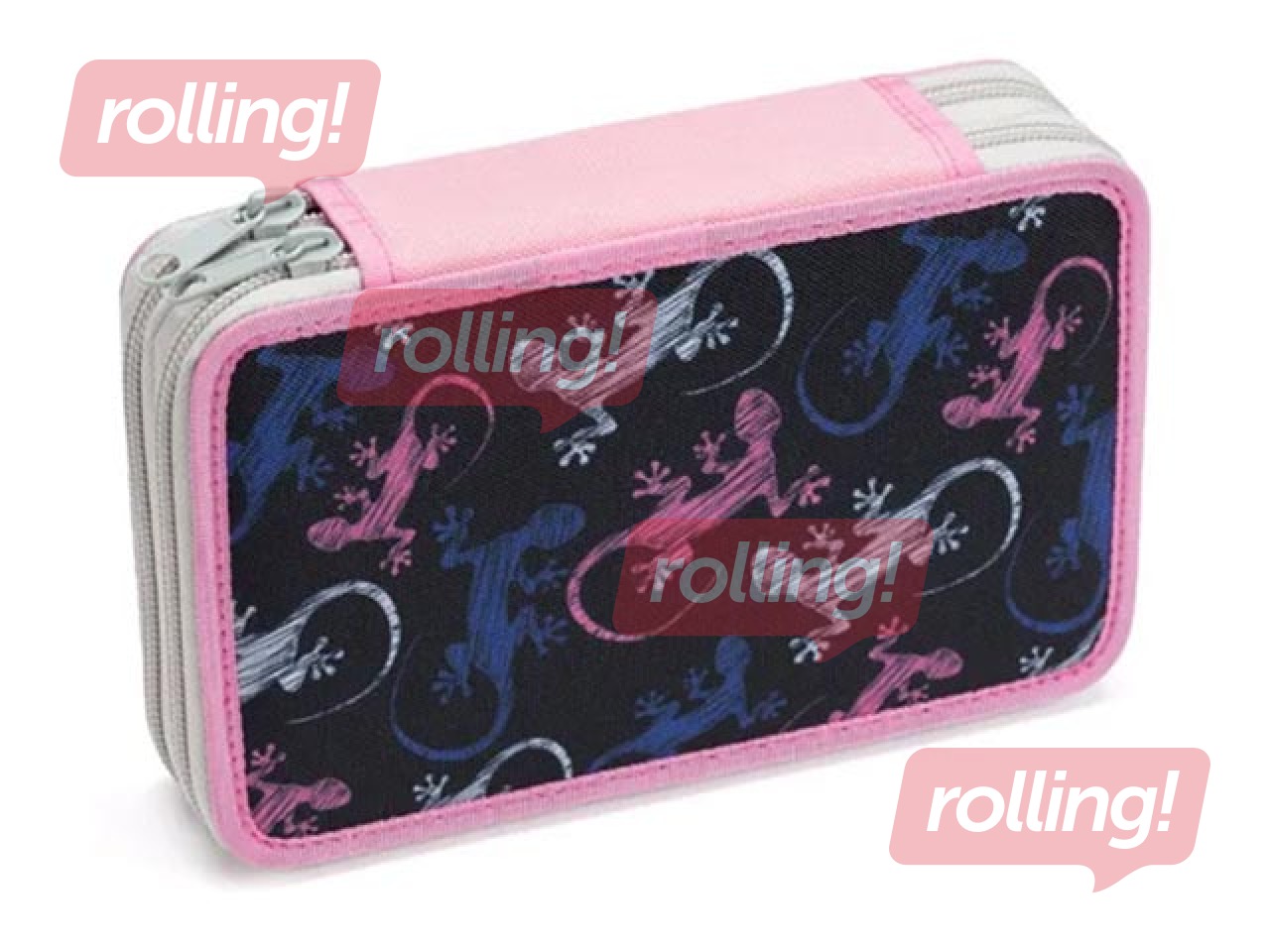 Double decker pencil case Lizzard, without content