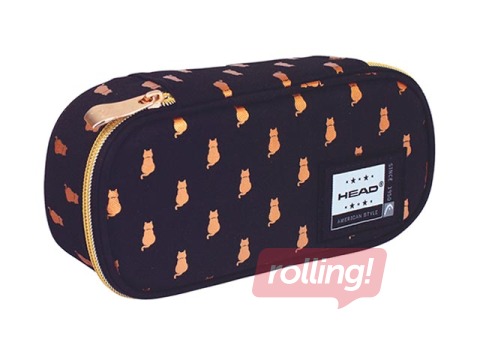 Pencil case Astra Head Golden Effect Golden Kitty