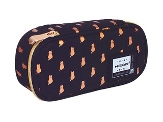 Pencil case Astra Head Golden Effect Golden Kitty