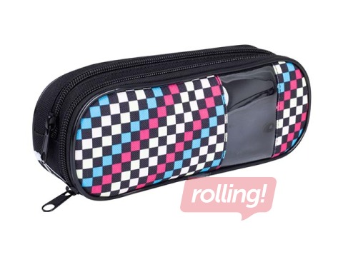 Пенал на двух молниях и окно Happy Color Cool Skate