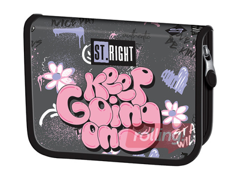 Pencil case St.Right, Good Vibes, with flaps