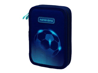 Pencil case Astra, Football Light, 2-compartment, without accessories