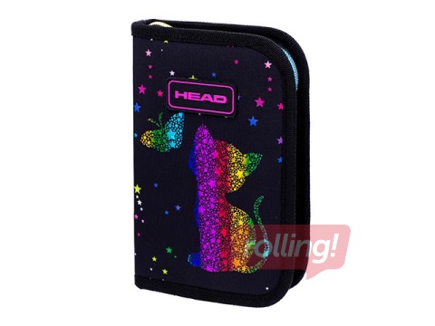 Klapiga pliiatsitasku Astra, Head, Golden Effect Rainbow Kitty