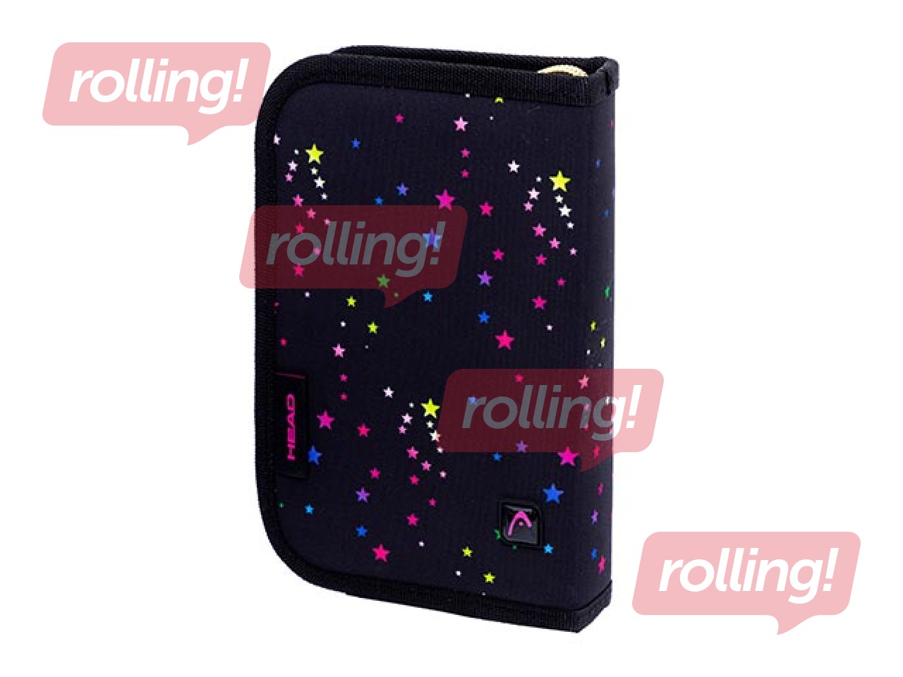 Pencil case with flaps Astra, Head, Golden Effect Rainbow Kitty