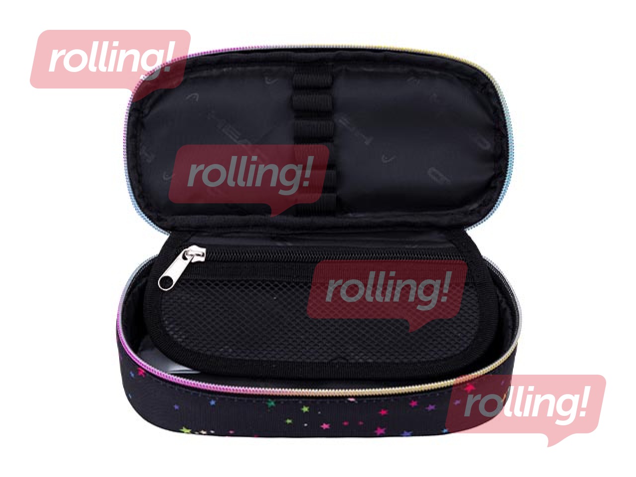 Pencil case Astra, Golden Effect Rainbow Kitty