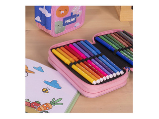 Пенал Milan, Green&Grow, двухсекционный, с принадлежностями