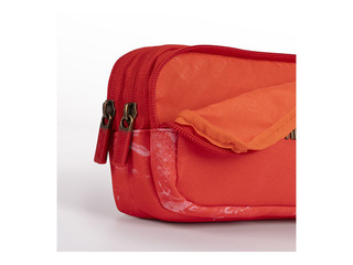 Pecil case Milan Lava, 3-zip, red