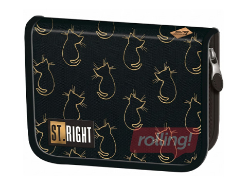 Pencil case with flaps St.Right Golden Cats