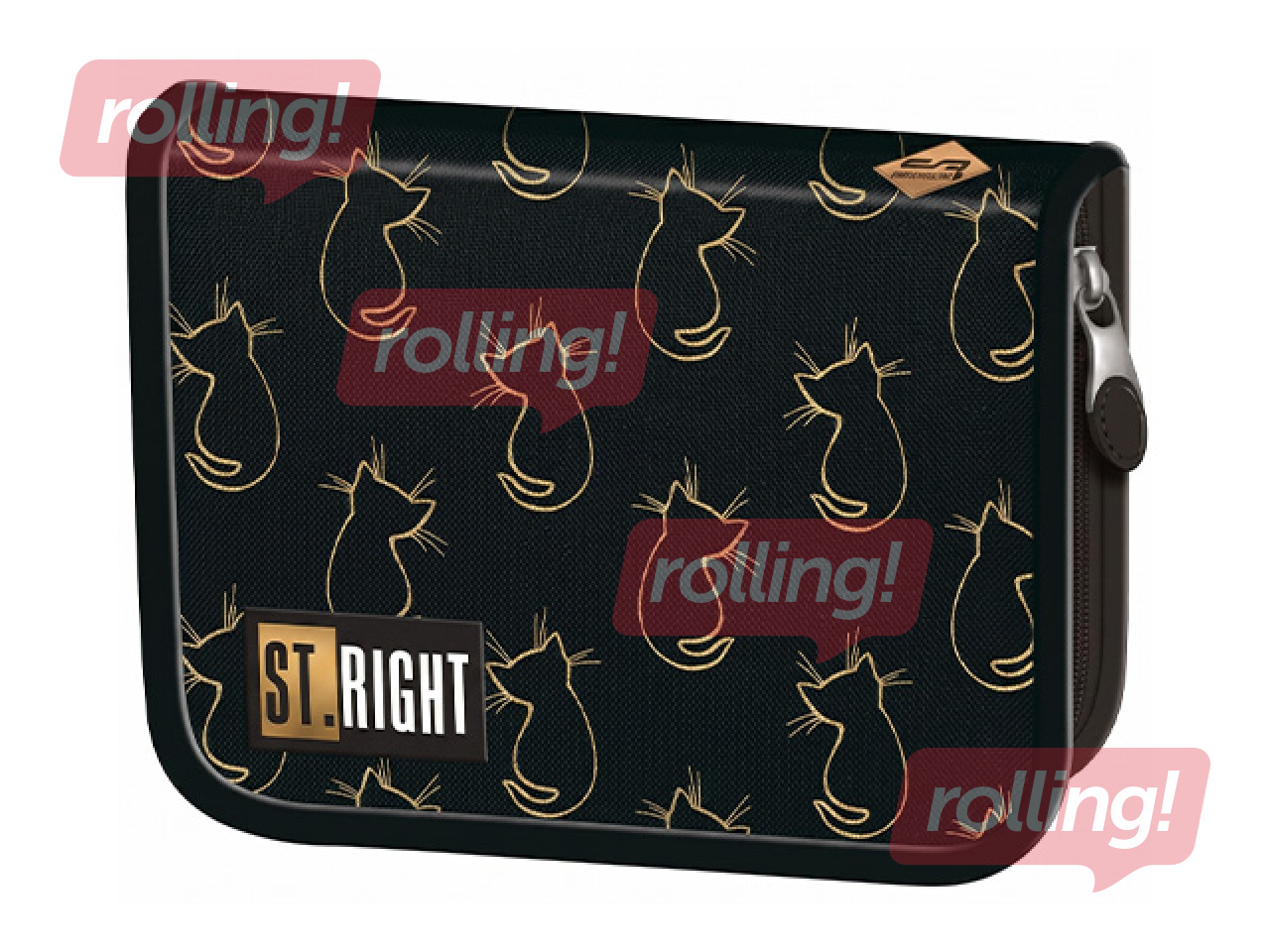 Pencil case with flaps St.Right Golden Cats
