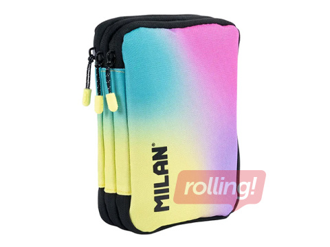Filled triple-decker pencil case Milan, Sunset