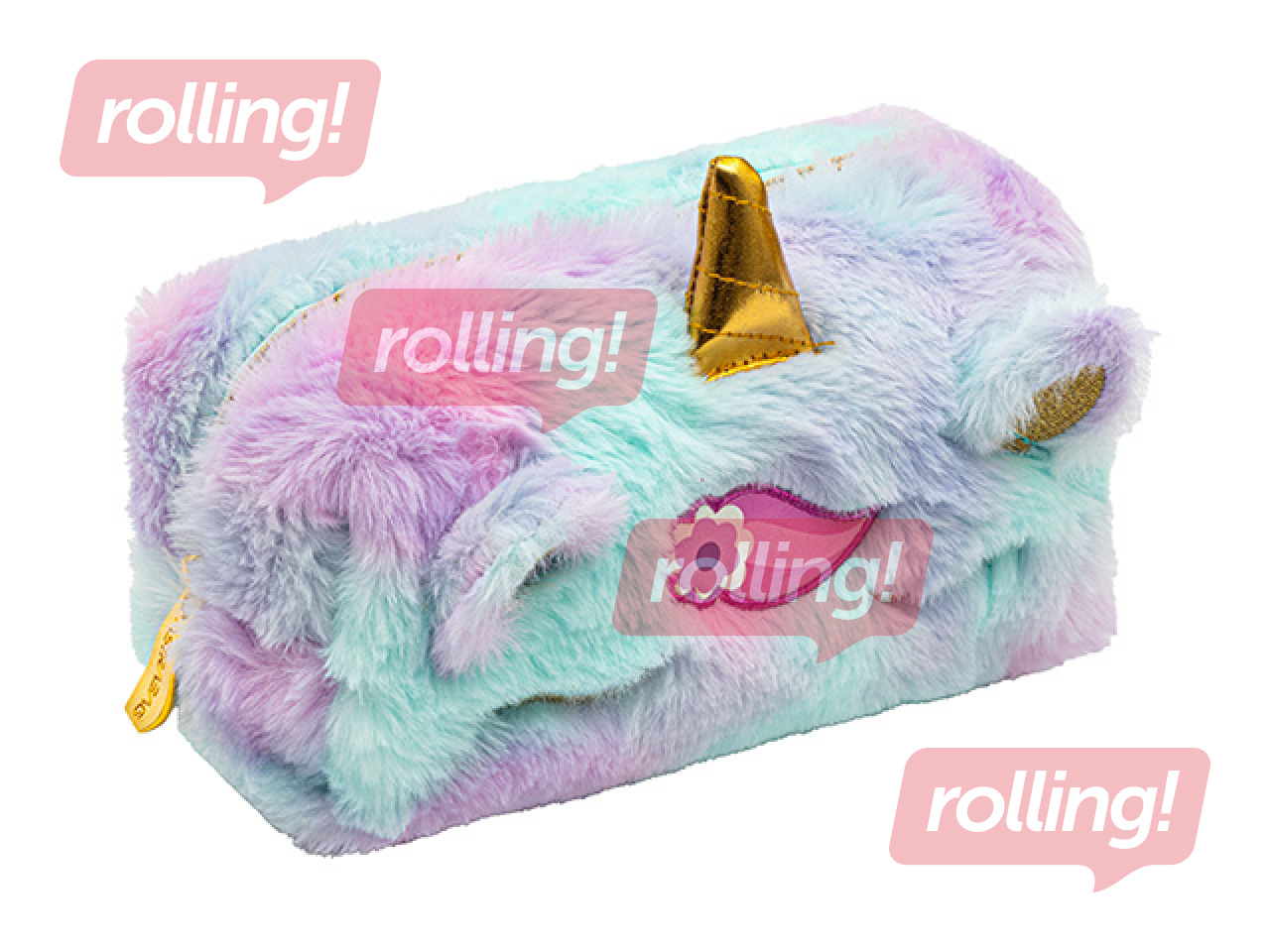 Pencil case Astra, Fluffy Unicorn Ombre