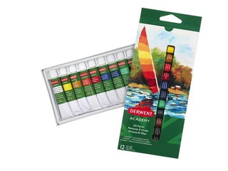Derwent Academy Oil Paints, 12ml, 12 colours
