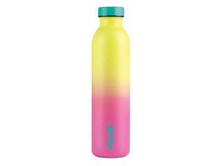 Stainless steel isothermal bottle Milan Sunset, 591ml, yellow- pink
