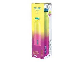 Stainless steel isothermal bottle Milan Sunset, 591ml, yellow- pink