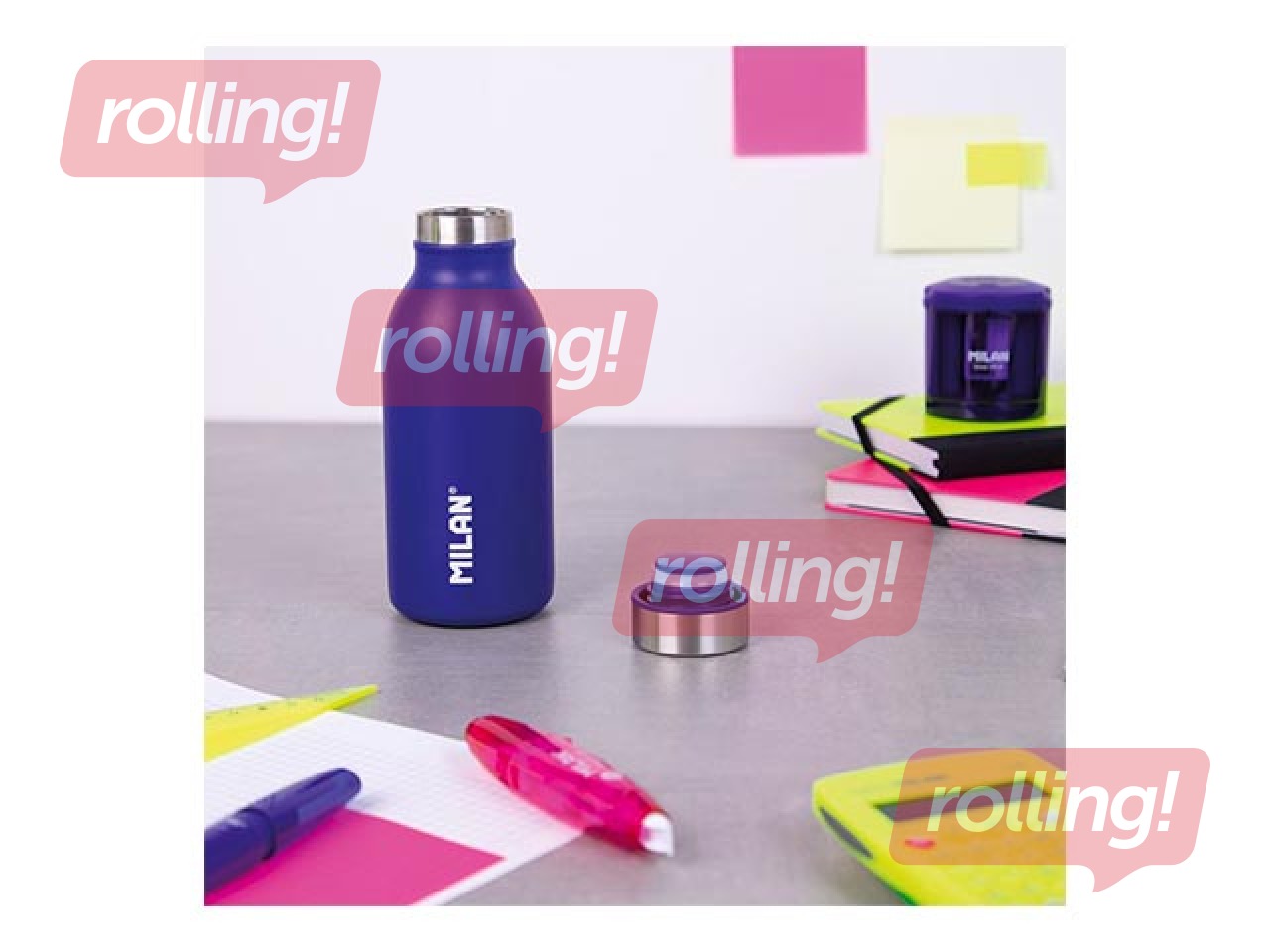 SALE Roostevabast terasest isotermiline pudel Milano Acid 350 ml, sinine