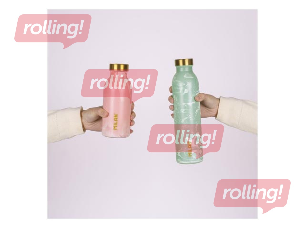 Veepudel Milan, Lava, roostevaba teras, roheline, 591ml