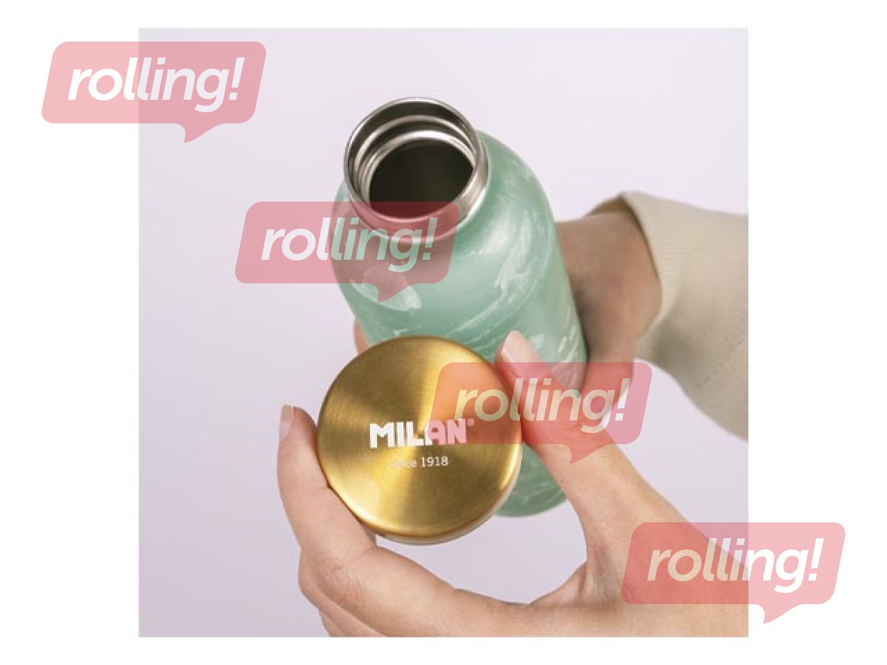 Veepudel Milan, Lava, roostevaba teras, roheline, 591ml