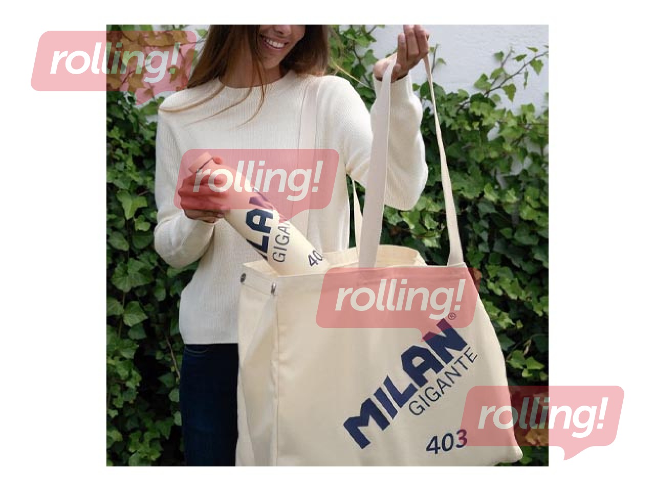 Termo pudele Milan, Gigant 403, nerūsējošā tērauda, bēša, 0.946l