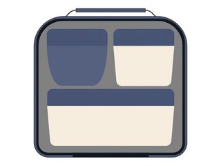 Isotermiline toidukott Milan 1918, 3,5 l, 3 söögikarbiga, tumesinine