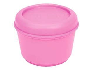 Hermetic round lunch box Mila Sunset, 0,25l, fuchsia