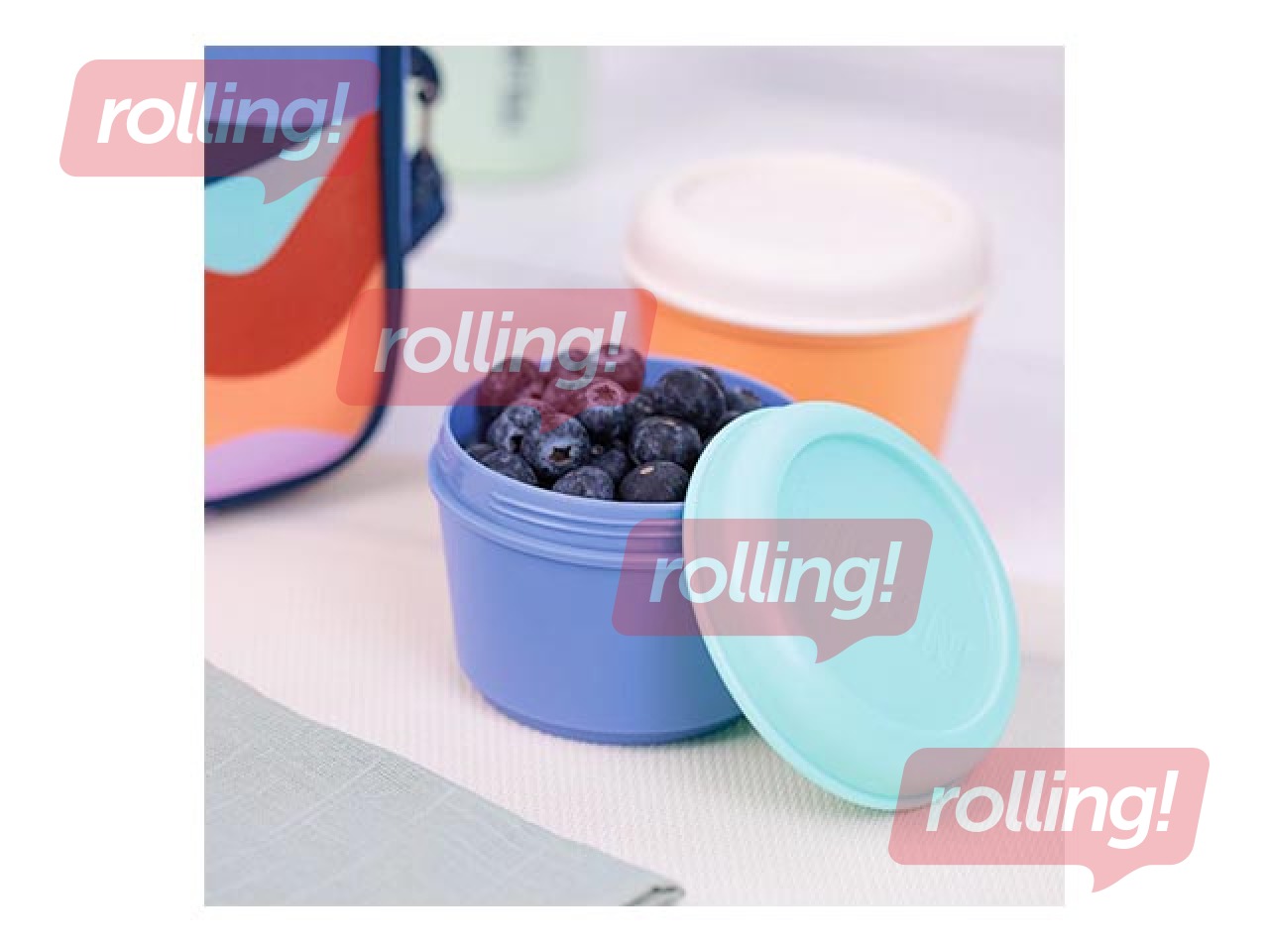 Hermetic round lunch box Milan The Fun 0,25l