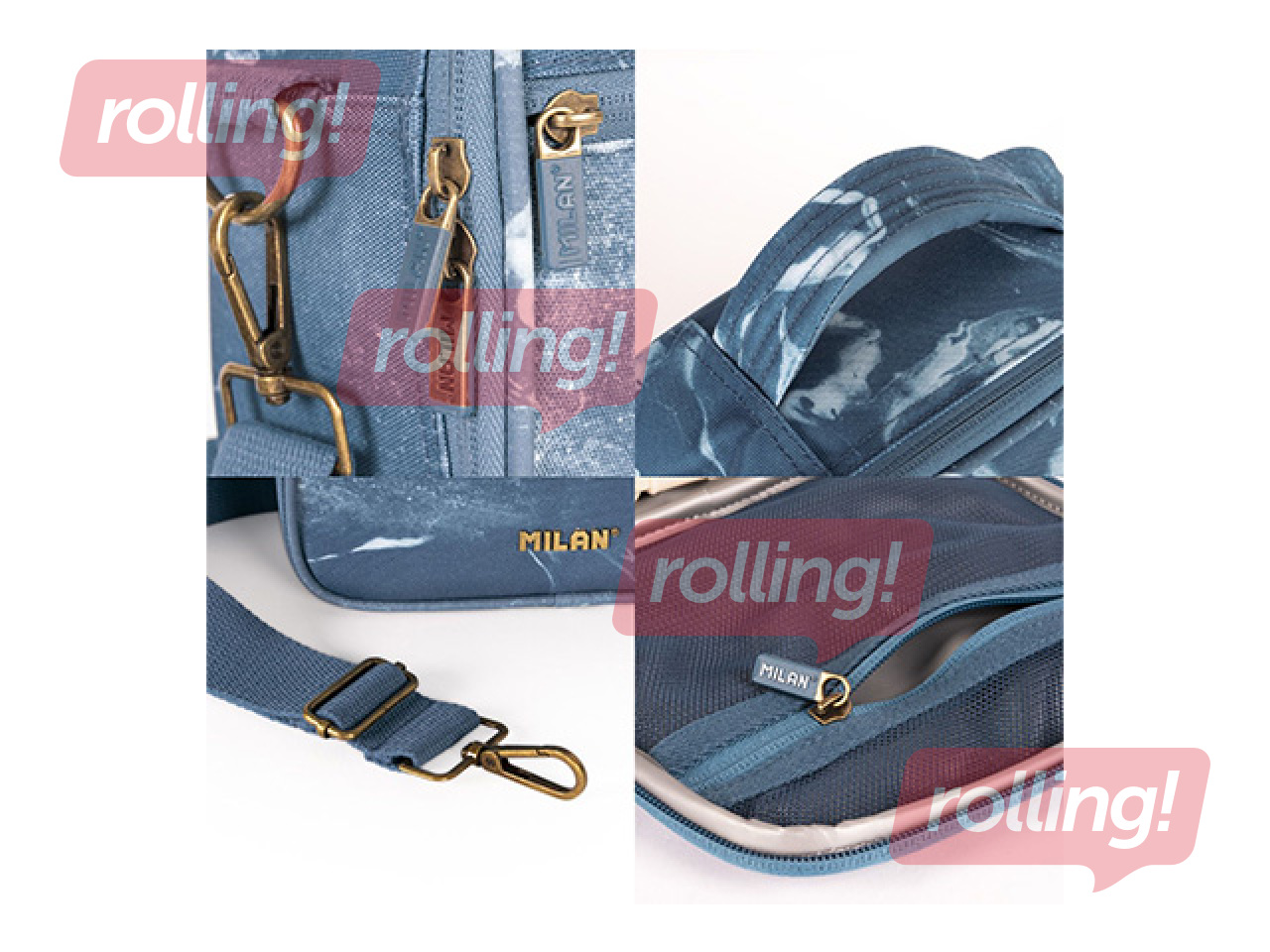 Izotermiska soma ar 3 pusdienu kastītēm Milan Lava, 3.5 l, zila