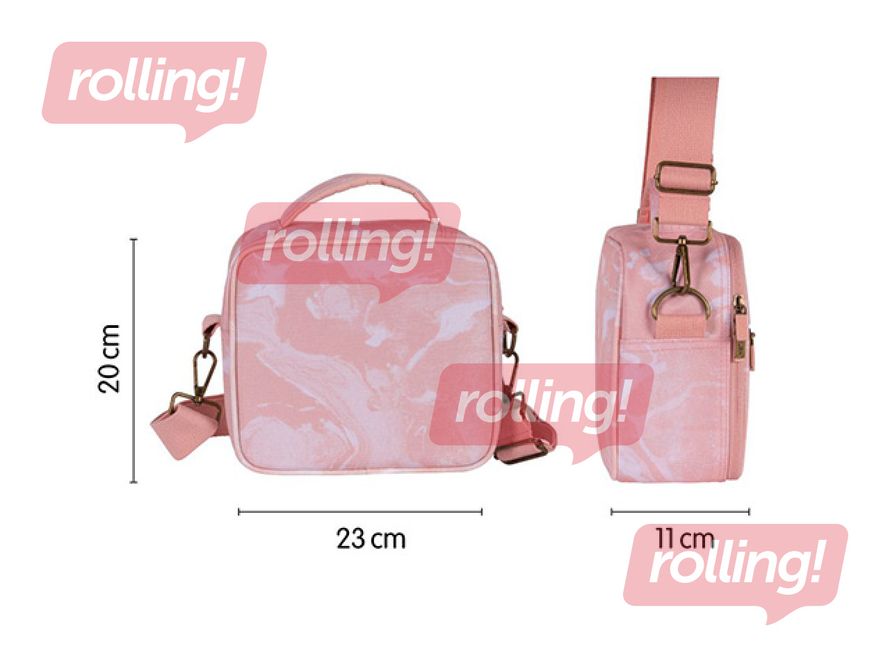 Isotermiline kott 3 lõunakarbiga Milan Lava, 3,5 l, roosa