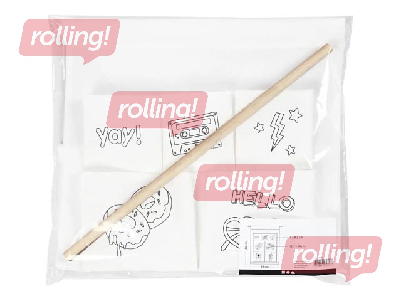 Hanging Organiser, 7 pockets, white