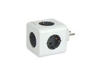 Sadalītājs Adapteris CUBE 5 ligzdu 16A/3680W Schuko