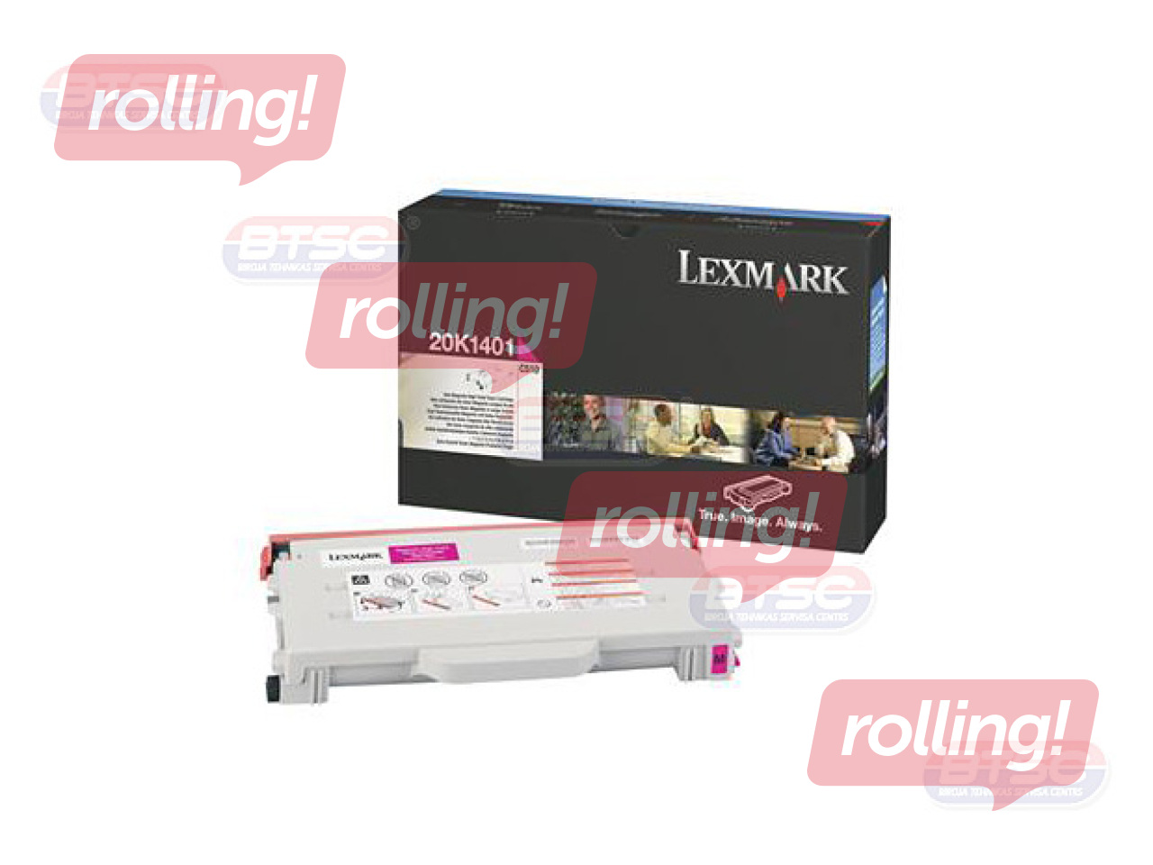 Toonerkassett Lexmark C510/ Optra C510, punane, (6600 lk)