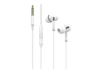 Headphones with microphone HAVIT E306, white