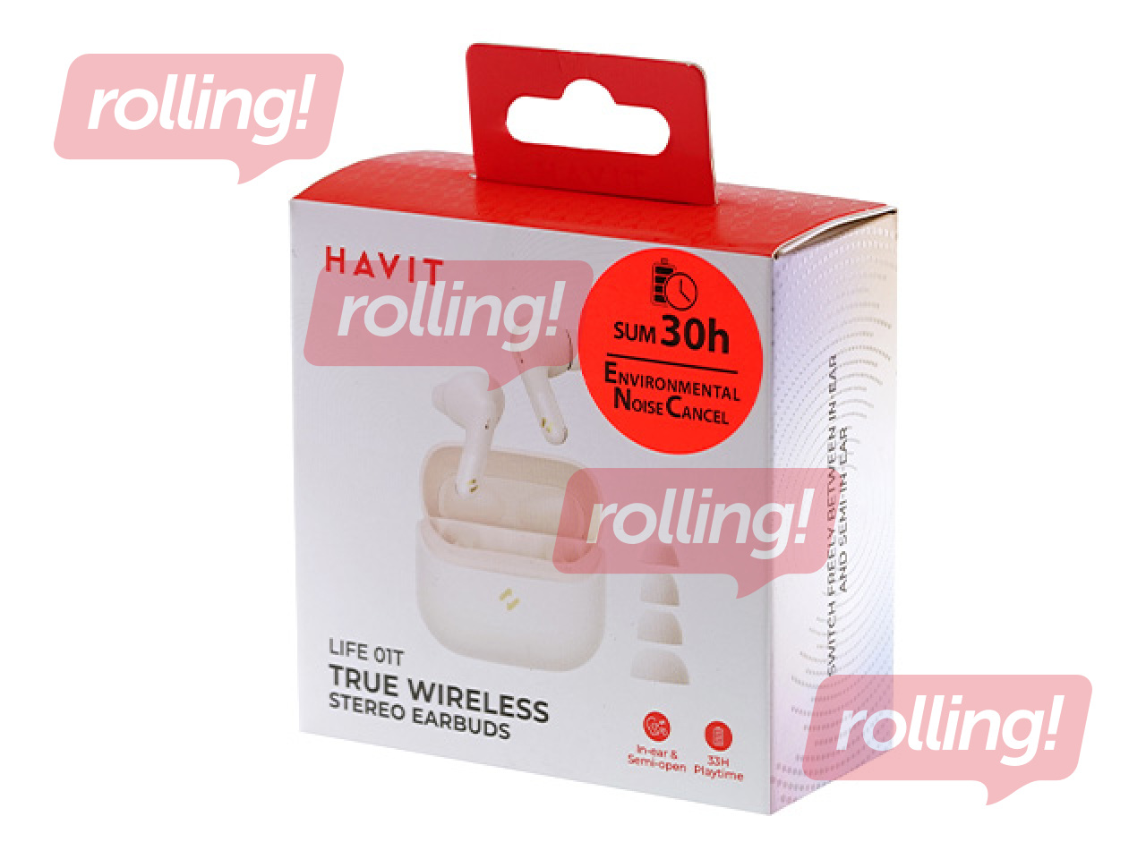 Juhtmevabad kõrvaklapid HAVIT TW982, roosad