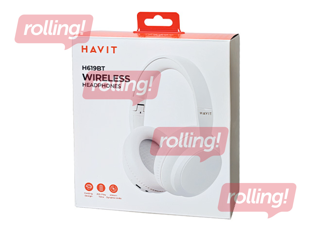 Juhtmeta kõrvaklapid HAVIT H619, valge + Jaanipäeva kingitus!