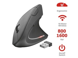 Trust Verto Mouse ergonomic, 6 buttons, Wireless