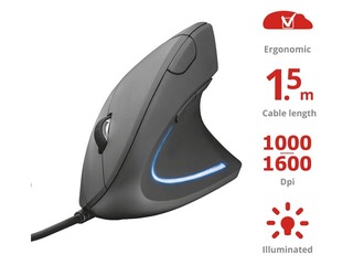 Trust Verto  ergonoomiline hiir, 6 nuppu, USB