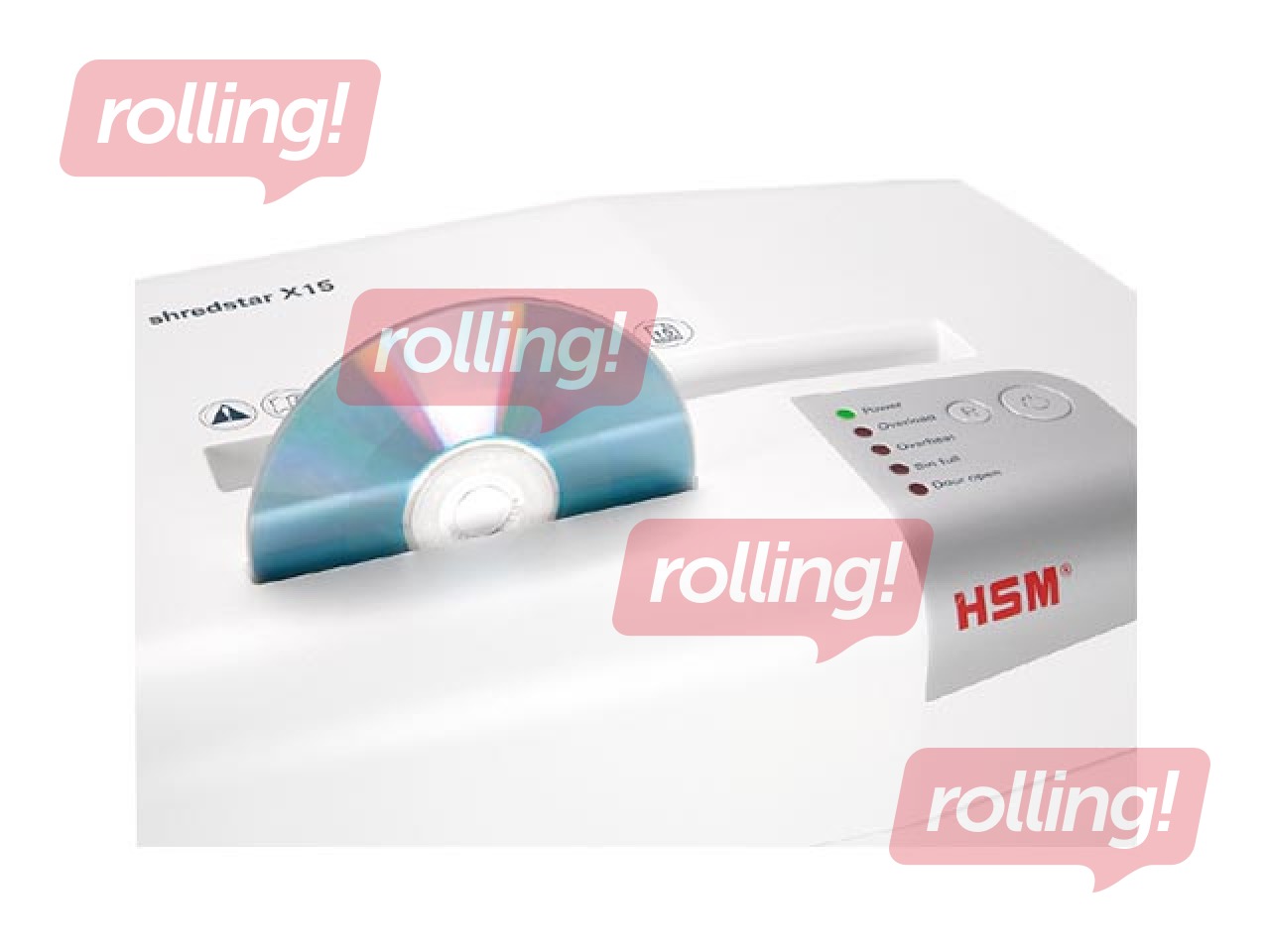 Dokumentu smalcinātājs HSM shredstar X15, Balts