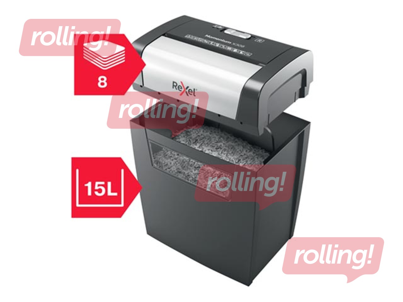 Paberipurustaja Rexel Momentum X308, P3 + KINGITUS! Osta paberipurustaja ja saad kingituse!