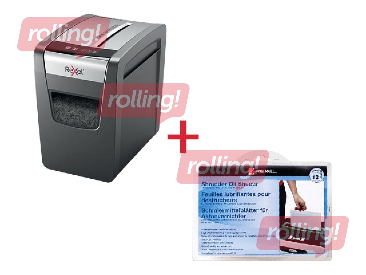 Paberipurustaja Rexel Momentum X410-SL, P4 + KINGITUS! Osta paberipurustaja ja saad kingituse!