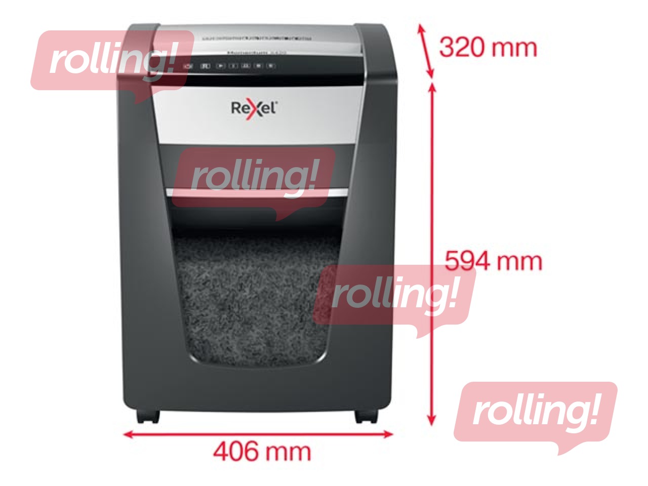 Paberipurustaja Rexel Momentum X420, P4 + KINGITUS! Osta paberipurustaja ja saad kingituse!