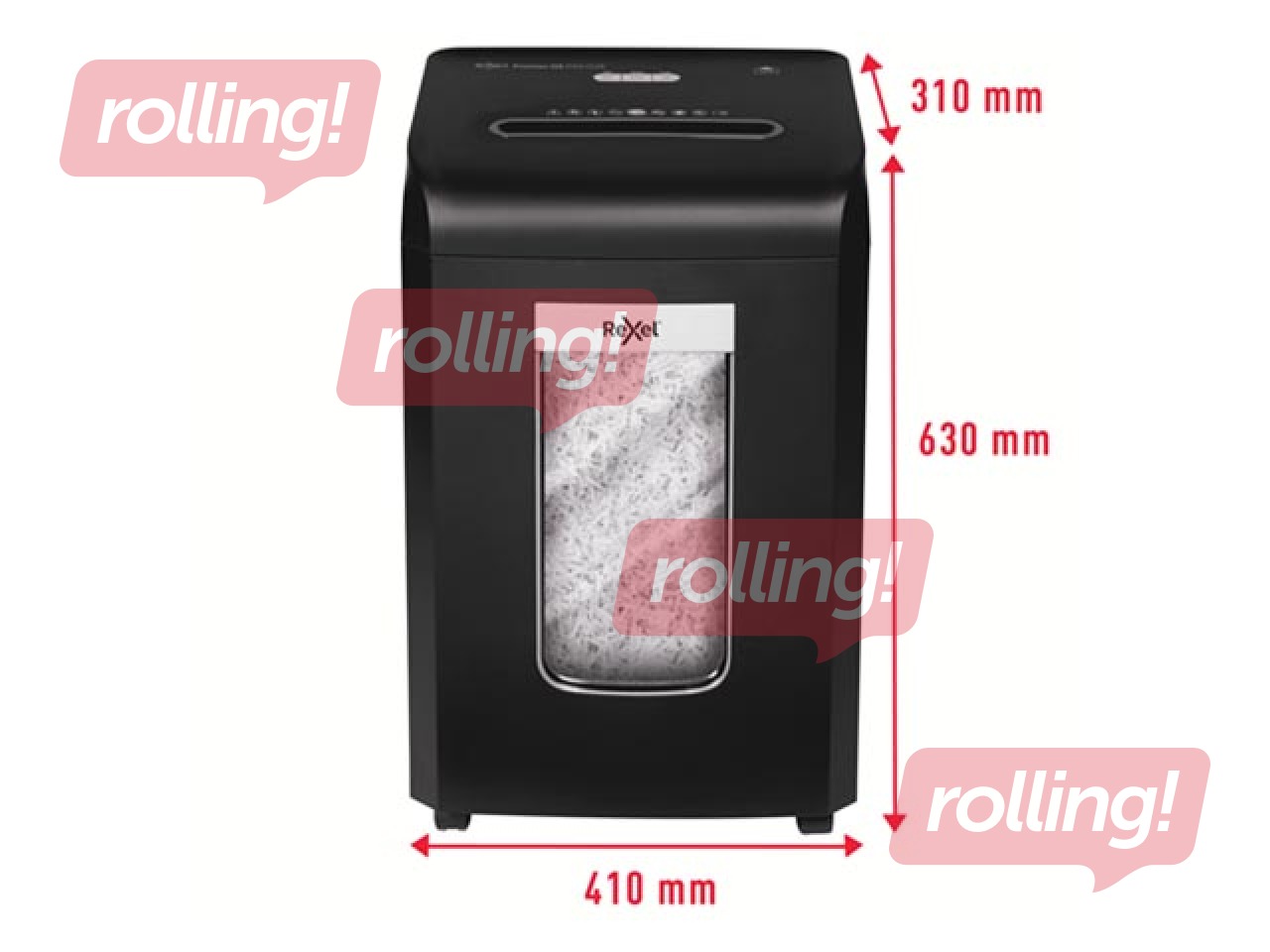 Paberipurustaja Rexel ProMax QS RSX1538, 4x40mm, P4 + KINGITUS! Osta paberipurustaja ja saa