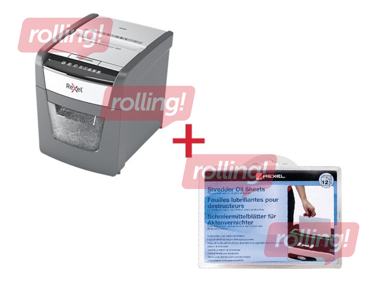 Paberipurustaja Rexel Optimum AutoFeed+ 50X + KINGITUS! Osta paberipurustaja ja saad kingituse!