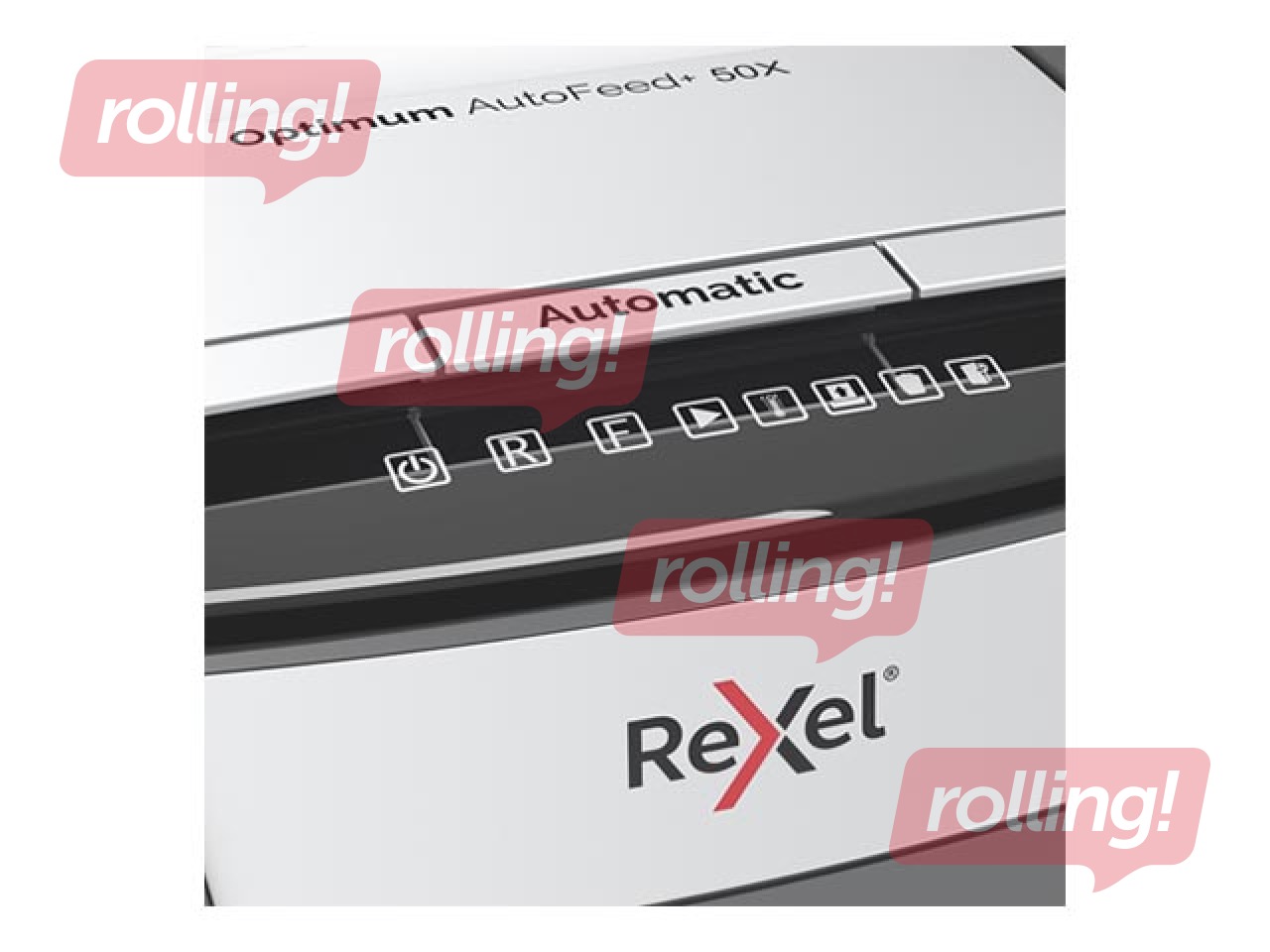 Paberipurustaja Rexel Optimum AutoFeed+ 50X + KINGITUS! Osta paberipurustaja ja saad kingituse!