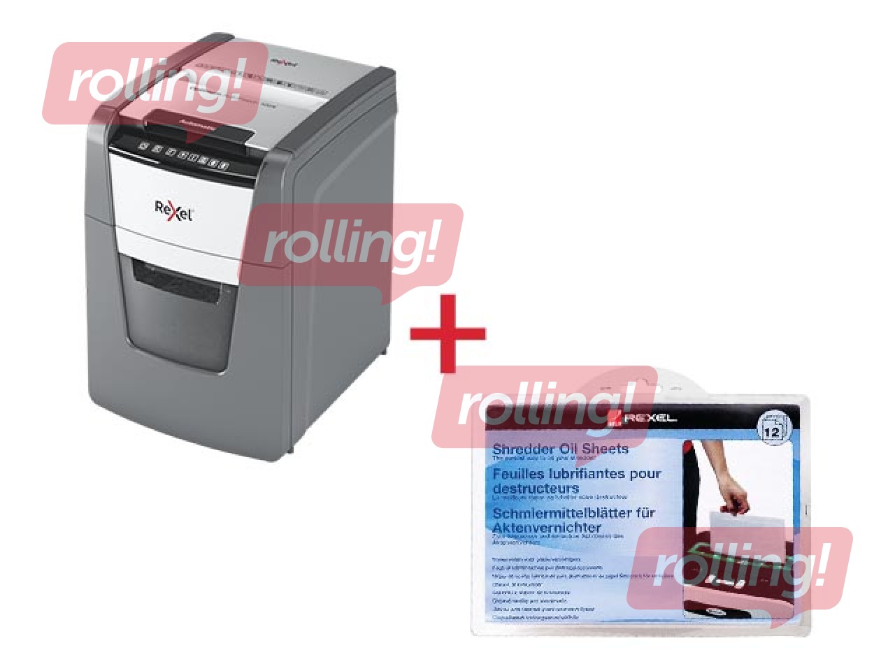 Paberipurustaja Rexel Optimum AutoFeed+ 100X + KINGITUS! Osta paberipurustaja ja saad kingituse!