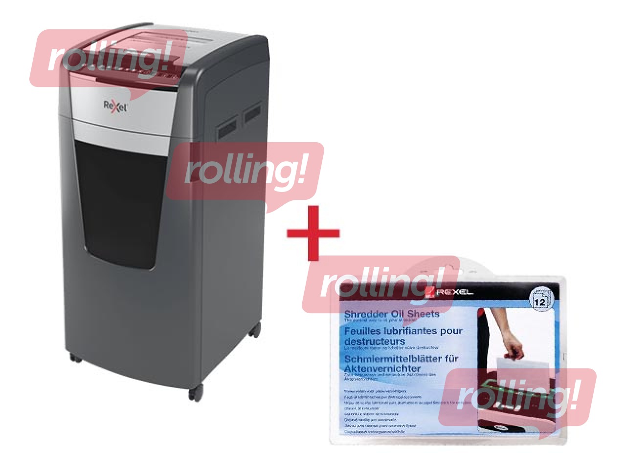 Paberipurustaja Rexel Optimum AutoFeed+ 600X + KINGITUS! Osta paberipurustaja ja saad kingituse!