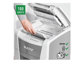 Paberipurustaja Leitz IQ Autofeed Small Office 100 Automatic, P4 + KINGITUS! Osta paberipurustaja j