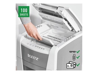 Paberipurustaja Leitz IQ Autofeed Small Office 100 Automatic, P5 + KINGITUS! Osta paberipurustaja j