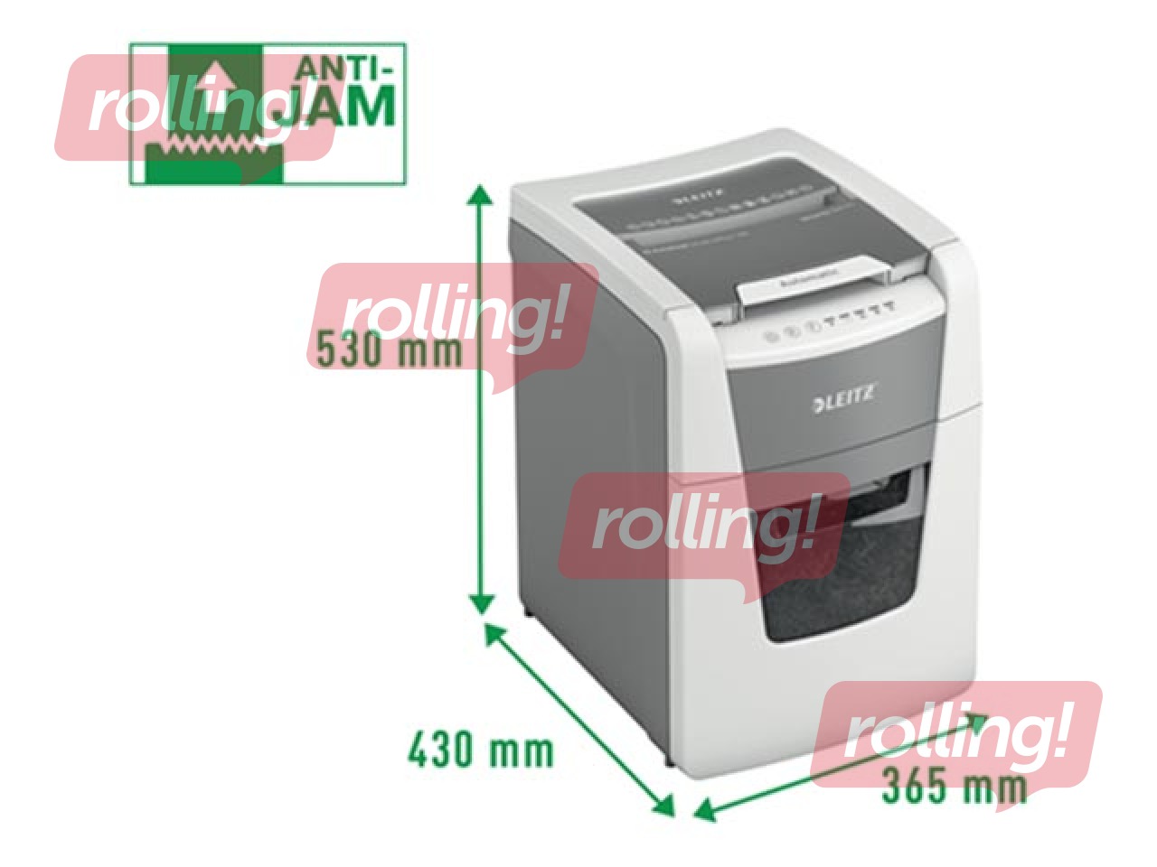 Paper Shredder Leitz IQ Autofeed Small Office 100 Automatic, P5 + ПОДАРОК! Покупай шредер и получ